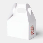 Las Vegas Casino bestemming bruiloft rood wit Bedankdoosjes (Achterkant)