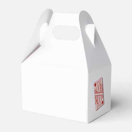 Las Vegas Casino bestemming bruiloft rood wit Bedankdoosjes (Achterkant)