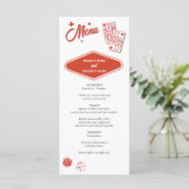 Las Vegas Casino Bestemming Huwelijk Rood Menu (Staand voorkant)