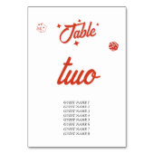 Las Vegas Casino Bestemming Huwelijk Rood Wit Tab Kaart (Achterkant)