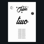 Las Vegas Casino Bestemming Huwelijk Zwart Wit Kaart<br><div class="desc">Een unieke hand getekend Las Vegas Casino thema bruiloft ontwerp. Een moderne bestemming Las Vegas, Nevada bruiloft thema met speelkaarten, casino gokken thema illustraties. Een zwart-wit Las Vegas bruiloft tafel nummer kaart ontwerp ideaal voor casino thema bruiloften. Bijpassende huwelijksuitnodigingen en andere briefpapier items zijn ook beschikbaar. Pas het nummer aan...</div>