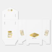 Las Vegas Casino Bestemming Wedding Gold Bedankdoosjes (Ongevouwen)