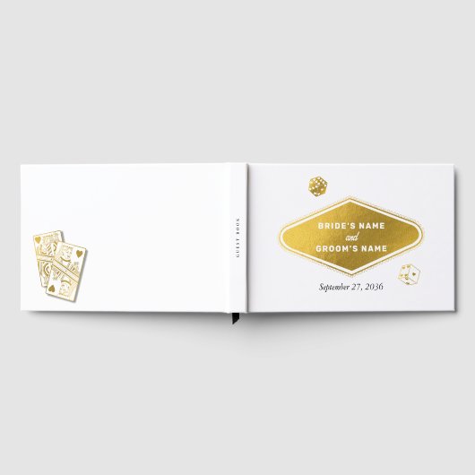Las Vegas Casino Bestemming Wedding Gold Gastenboek (Volledig)