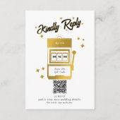 Las Vegas Casino Bestemming Wedding Gold Informatiekaartje (Voorkant)