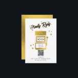 Las Vegas Casino Bestemming Wedding Gold Informatiekaartje<br><div class="desc">Een unieke hand getekend Las Vegas Casino thema bruiloft ontwerp. Een moderne bestemming Las Vegas,  Nevada bruiloft thema met speelkaarten,  casino gokken thema illustraties. Een faux gouden Las Vegas bruiloft RSVP behuizing kaart ontwerp ideaal voor casino thema bruiloften. Bijpassende huwelijksuitnodigingen en andere briefpapier items zijn ook beschikbaar.</div>