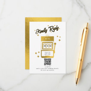 Las Vegas Casino Bestemming Wedding Gold Informatiekaartje