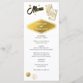 Las Vegas Casino Bestemming Wedding Gold Menu (Voorkant)