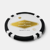 Las Vegas Casino Bestemming Wedding Gold Poker Chips (Enkel)