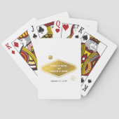 Las Vegas Casino Bestemming Wedding Gold Pokerkaarten (Achterkant)