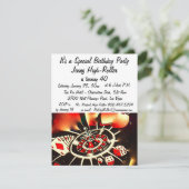 Las Vegas Casino Birthday Celebration Kaart (Staand voorkant)