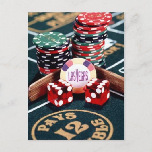 Las Vegas Casino Briefkaart (Voorkant)