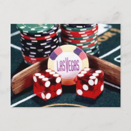 Las Vegas Casino Briefkaart (Voorkant)