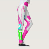 Las Vegas Casino Card Game Blackjack Poker Pink Leggings (Rechts)