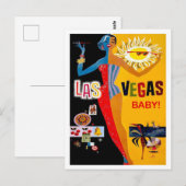 Las Vegas, Casino Collage, briefkaart voor oldtime (Voorkant / Achterkant)