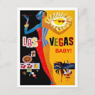 Las Vegas, Casino Collage, vintage reis ansichtkaa Briefkaart