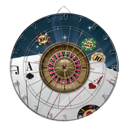 Las Vegas Casino Dartboard Dartbord (Voorkant)