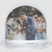 Las Vegas Casino Destination Wedding Gold White Sneeuwbol (Achterkant)