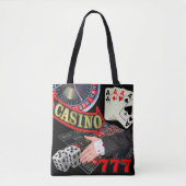 Las Vegas Casino Gambling Card in Hand Tote Bag (Voorkant)