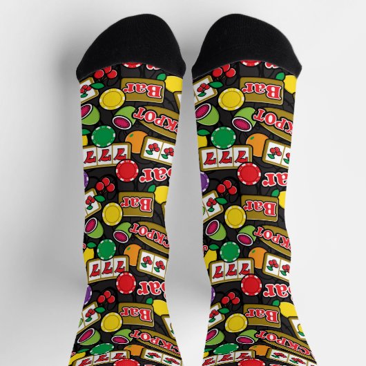 Las Vegas Casino Gambling en Poker Pattern Sokken (Top)