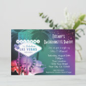 Las Vegas Casino Gambling Night Glam Uitnodiging (Staand voorkant)