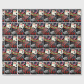 Las Vegas Casino Gambling Poker Dice Collage Cadeaupapier (Vlak)