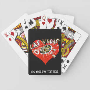 Las Vegas Casino Gambling Red Heart-speelkaarten Pokerkaarten
