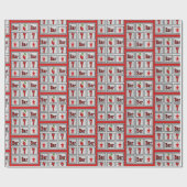 Las Vegas Casino Gambling Slot Machine Bars 7's Cadeaupapier (Vlak)