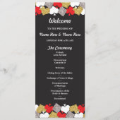 Las Vegas Casino Glitter Cards Huwelijksprogramma Programmakaart (Voorkant)