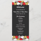 Las Vegas Casino Glitter Cards Wedding Program Programmakaart (Voorkant)