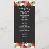 Las Vegas Casino Glitter Cards Wedding Program Programmakaart (Achterkant)