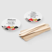 Las Vegas Casino Glitter Trouwprogramma Fan Handwaaier (Niet-gemonteerd)