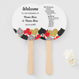 Las Vegas Casino Glitter Trouwprogramma Fan Handwaaier