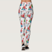 Las Vegas Casino Kaart Spel Blackjack Poker Leggings (Achterkant)