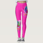 Las Vegas Casino Kaarten Dice 7's en Wheel Leggings (Voorkant)