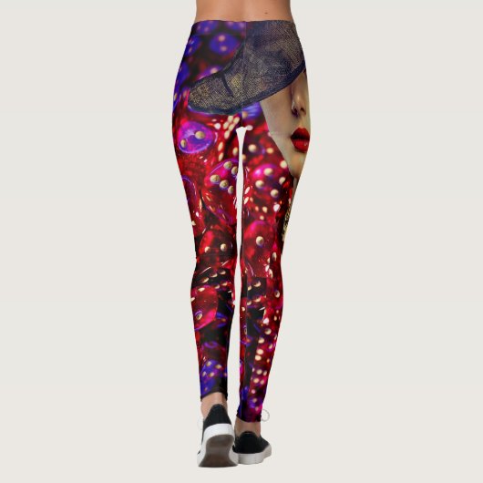 Las Vegas Casino Lady Luck met Dice Leggings (Achterkant)