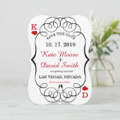 Las Vegas Casino Modern Chic Foto BESPAAR DE DATUM Save The Date (Staand voorkant)