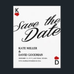 Las Vegas Casino Modern Chic Sla de datum op Aankondigingskaart<br><div class="desc">Eenvoudig chic ontwerp voor uw Casino / Las Vegas / Monte Carlo thema bruiloft of andere viering. Een totaal unieke en nieuwe manier om je grote dag aan vrienden en familie aan te kondigen! Personaliseer het met de initialen van bruid & bruidegom, uw eigen tekst of klik op de knop...</div>