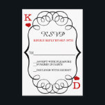 Las Vegas Casino Modern Chique Bruiloft RSVP<br><div class="desc">Geweldig voor uw Casino / Las Vegas / Monte Carlo thema bruiloft of andere viering. Een bijpassend product bij onze officiële uitnodiging zie hieronder: Personaliseer het met initialen van bride & bruidegom, uw eigen tekst, uw favoriete foto of klik op de knop "Aanpassen" om naar de ontwerptool te gaan waar...</div>