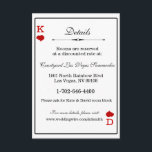 Las Vegas Casino Moderne Chique Bruiloft Informati Informatiekaartje<br><div class="desc">Geweldig voor uw Casino / Las Vegas / Monte Carlo thema bruiloft of andere viering. Een bijpassend product bij onze officiële uitnodiging: personaliseer het met de initialen van bruid & bruidegom, uw hotelinformatie of klik op de knop "Aanpassen" om naar de ontwerptool te gaan waar u tekst kunt toevoegen, het...</div>