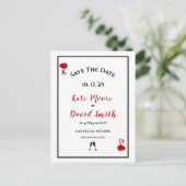 Las Vegas Casino Moderne Chique Foto DE DATUM OPSL Aankondigingskaart (Staand voorkant)