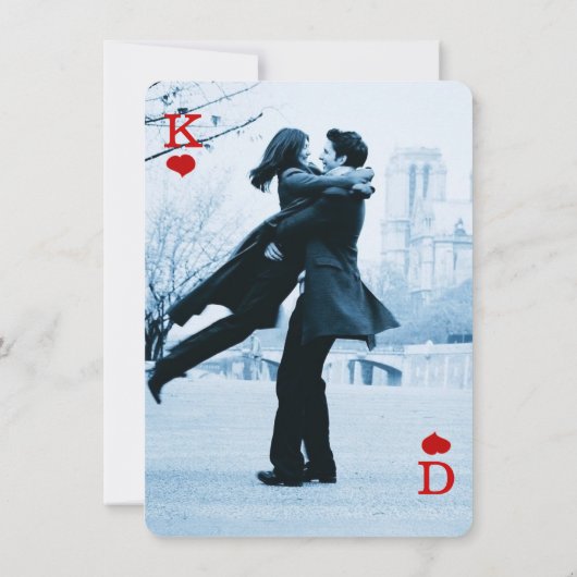 Las Vegas Casino Moderne chique foto De datum opsl Save The Date (Achterkant)