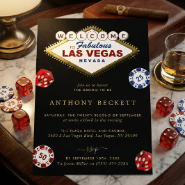 Las Vegas Casino Nacht Bachelorfeest Kaart