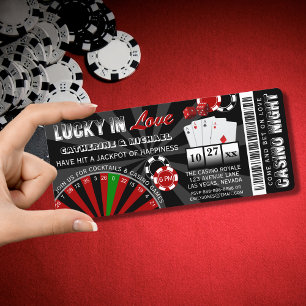 Las Vegas Casino nacht poker na feest bruiloft Kaart