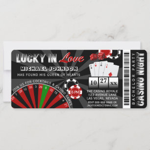 Las Vegas Casino Nacht Poker Vrijgezellenfeest Kaart
