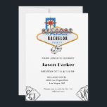 Las Vegas Casino Nacht Vrijgezellenfeest Kaart<br><div class="desc">Casino nacht vrijgezellenfeest uitnodiging met Las Vegas teken,  dobbelstenen en kaarten.</div>