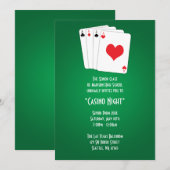 Las Vegas Casino Night Prom Formele Uitnodiging (Voorkant / Achterkant)