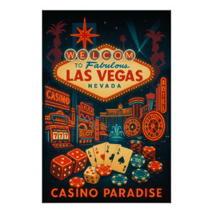 Las Vegas – Casino Paradise Perfect Poster