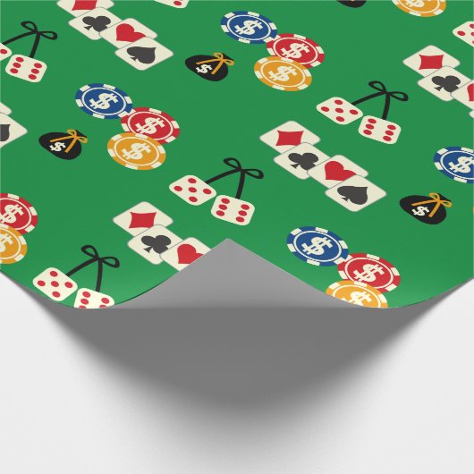 Las Vegas Casino Pattern Cadeaupapier (Hoek)