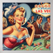  Las Vegas Casino Pin Up Poster (Voorkant)