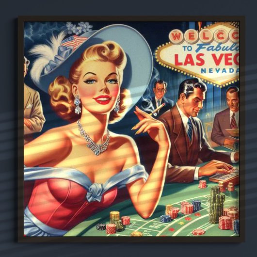  Las Vegas Casino Pin Up Poster